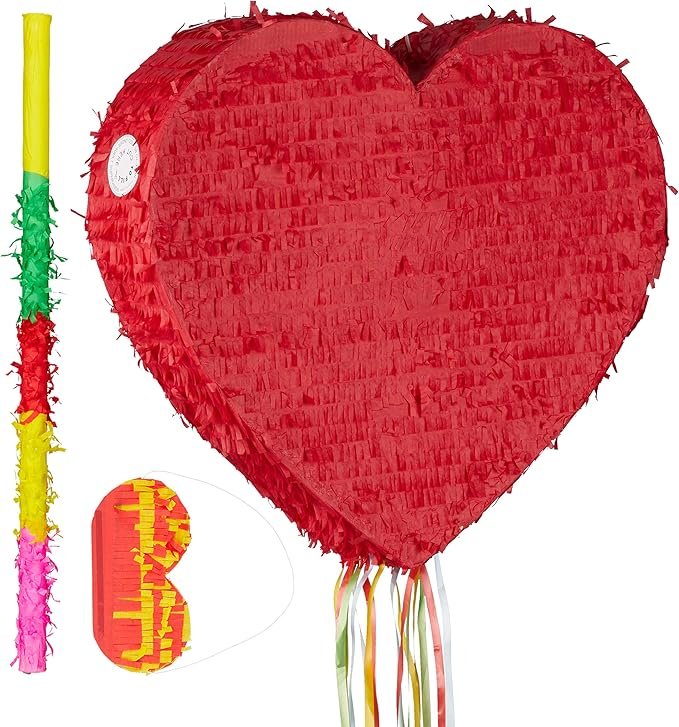 Piñatas con corazones