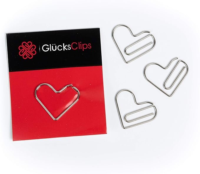 Posits y clips con corazones